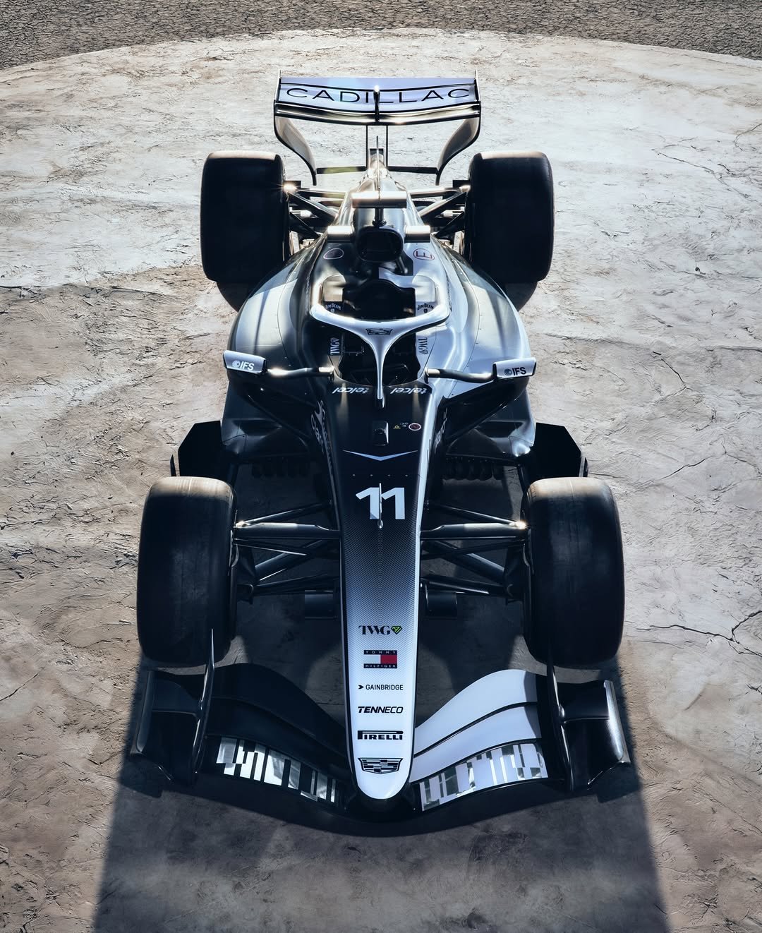 Photo by Checo Pérez on February 08, 2026. May be an image of racing vehicles, race car and text.