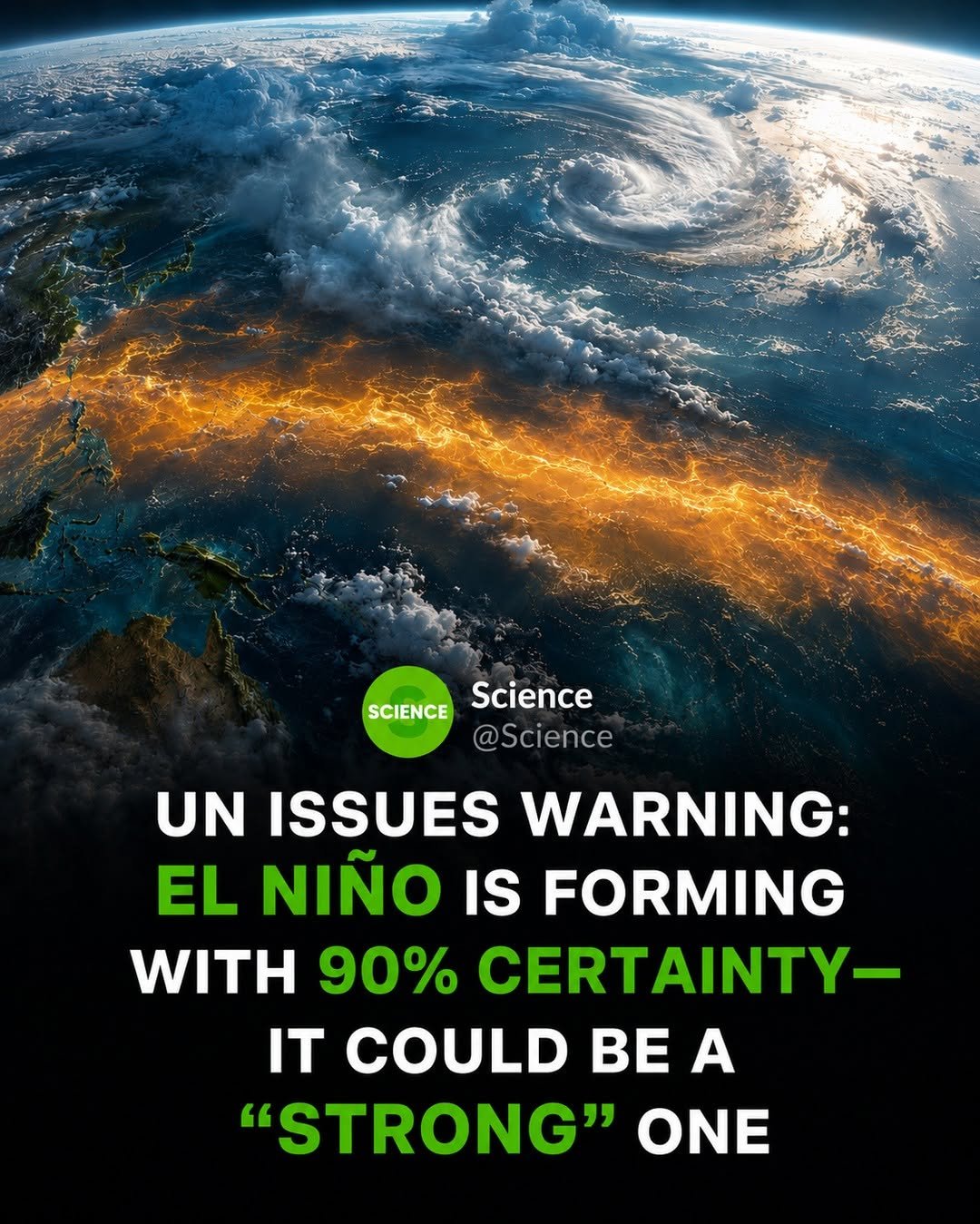 science 게시물 이미지: 🚨 The El Niño that made 2024 the hottest year...