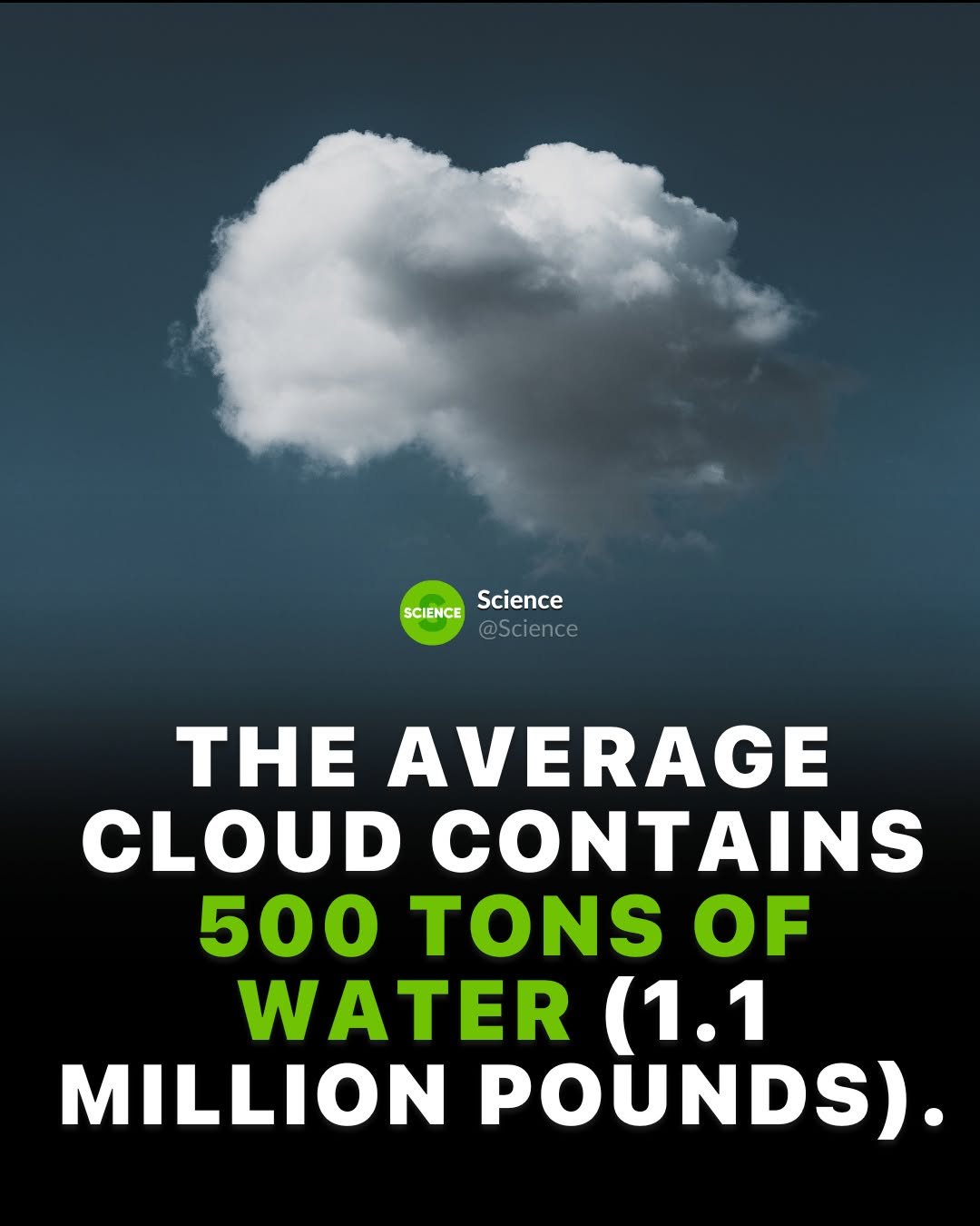 science 게시물 이미지: So, now that we know the average cumulus cloud...