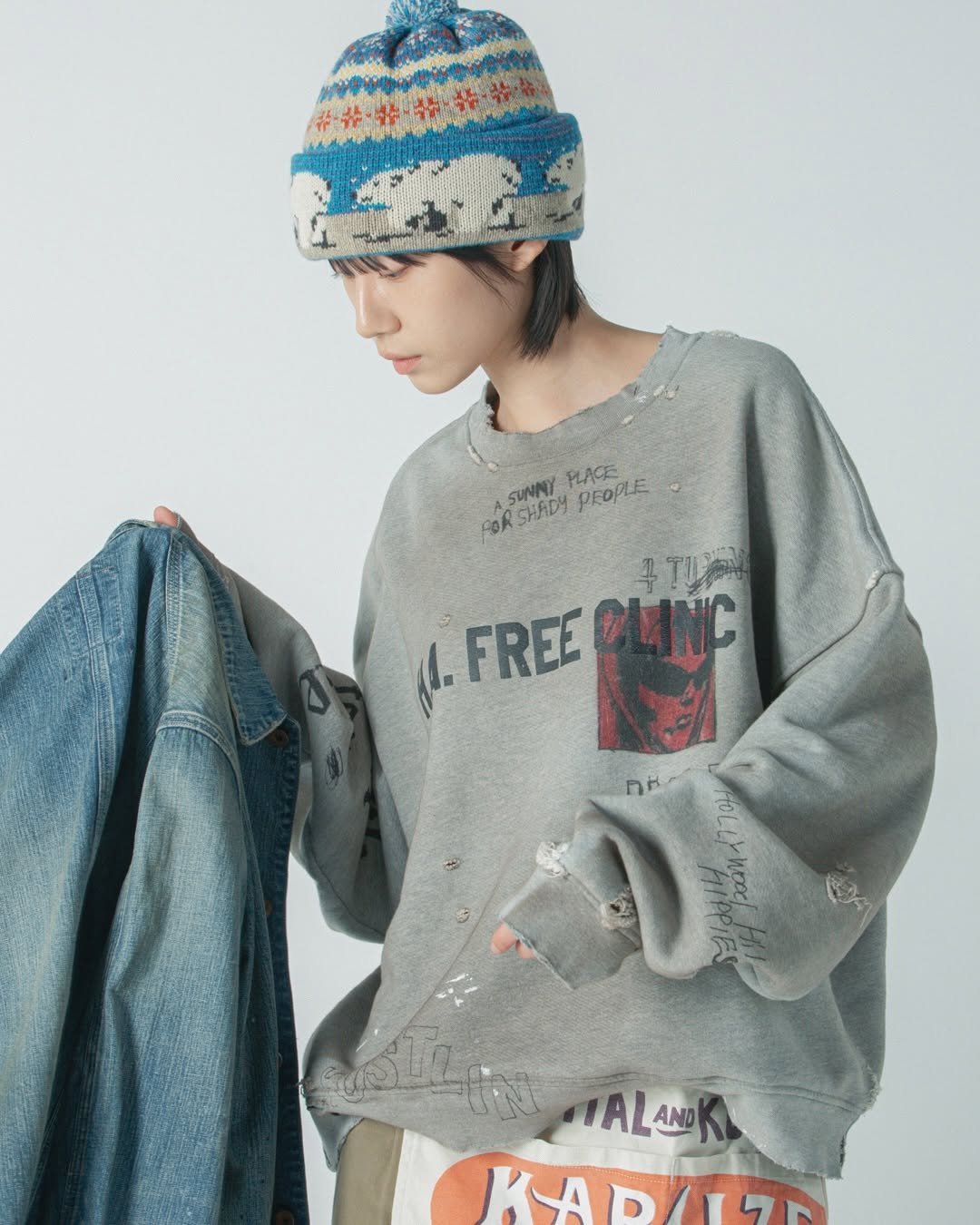 Photo shared by 𝗦𝗖𝗨𝗟𝗣𝗦𝗧𝗢𝗥𝗘 on January 16, 2026 tagging @kapitalglobal, @bowwow__official, @palyhollywood, and @redwing. May be an image of hat, parka, sweatshirt, beret, top and text.