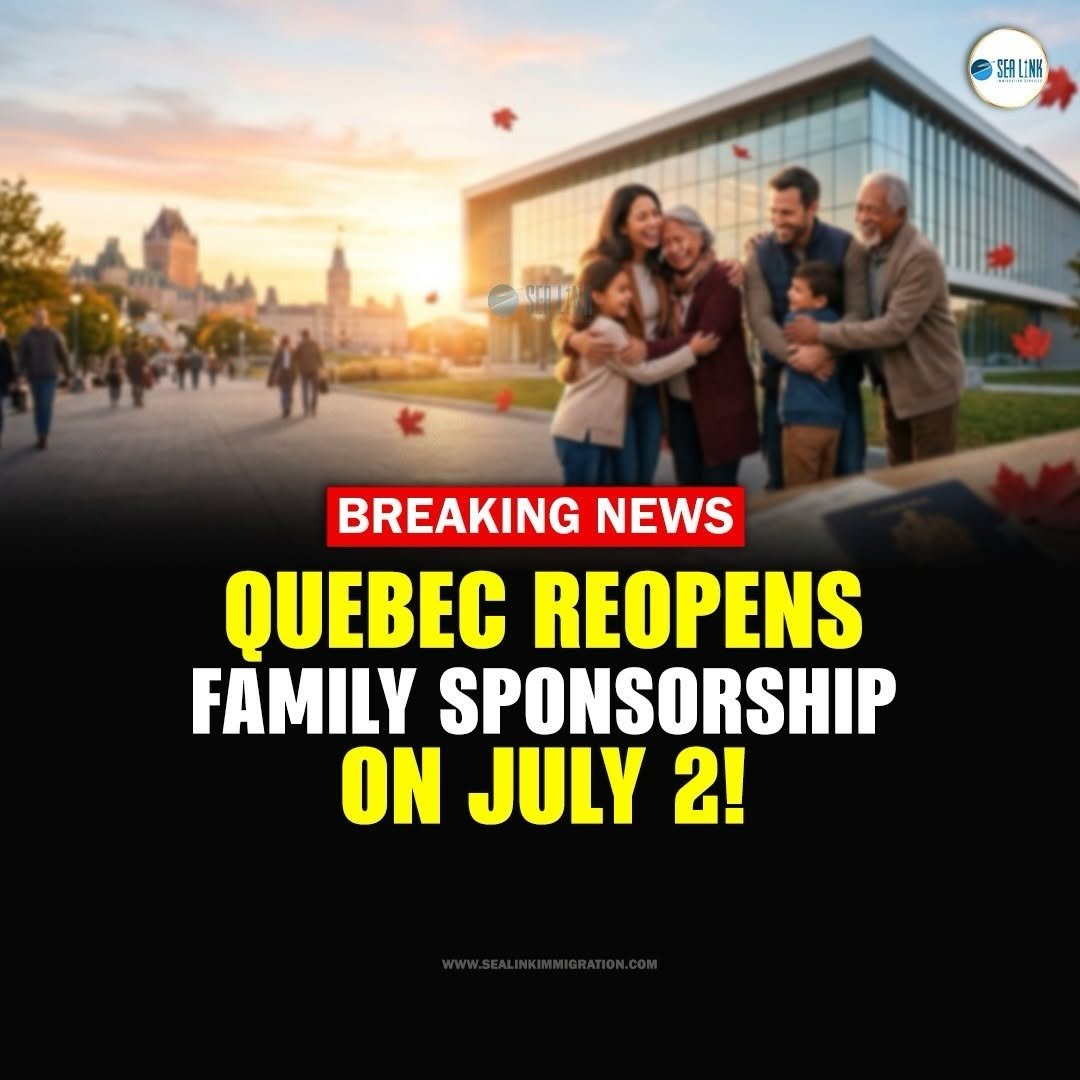 sealinkimmigration 게시물 이미지: Finally Quebec Re-Opening Family Sponsorship...