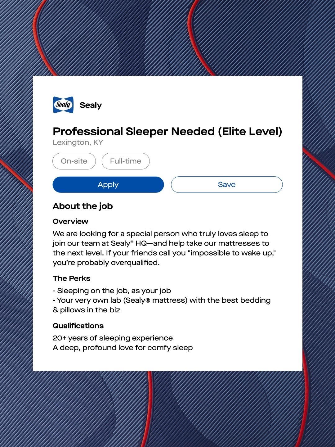 sealy 게시물 이미지: Interested candidates should DM us with salary...