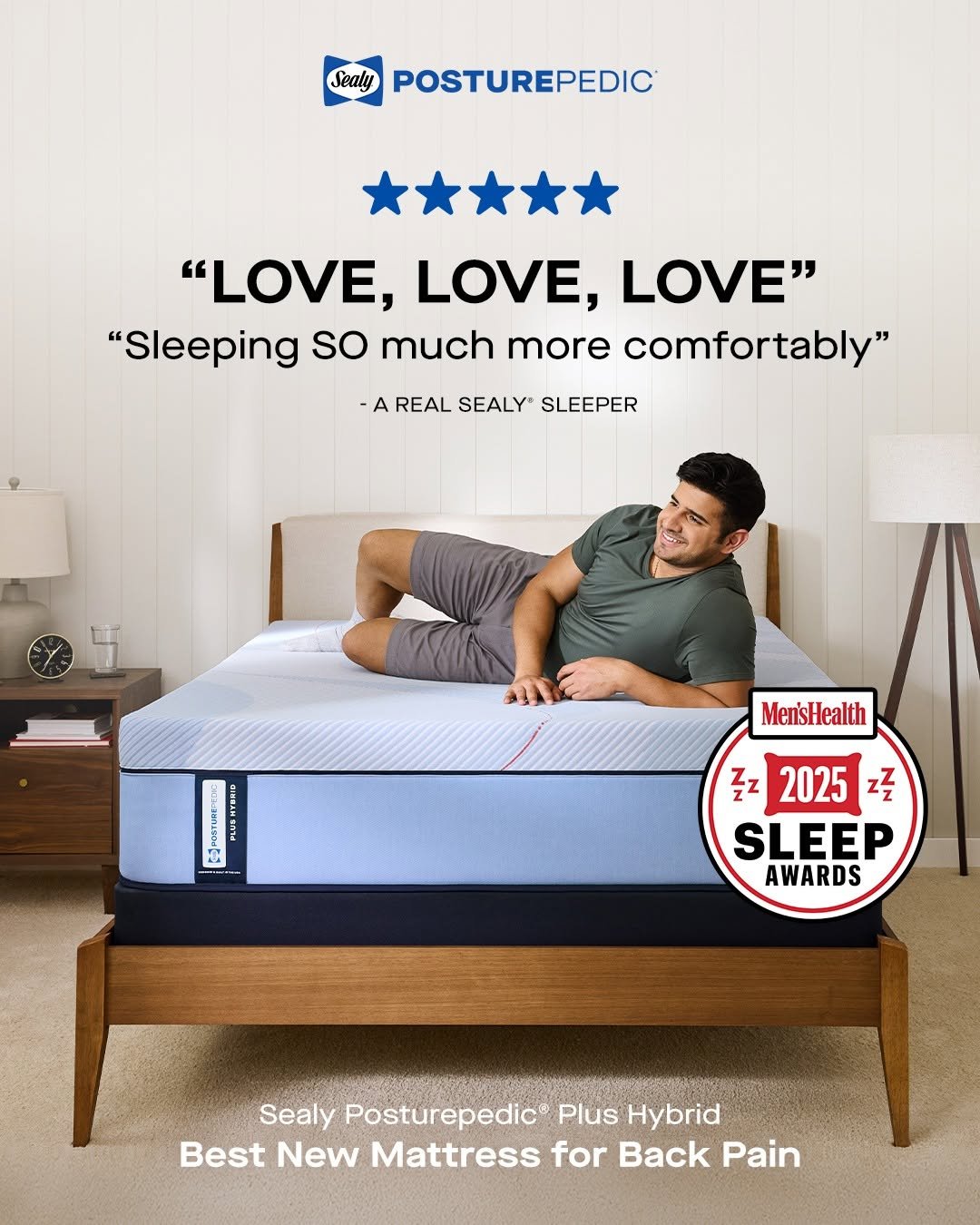 sealy 게시물 이미지: Helping men (and women) get great sleep is its...