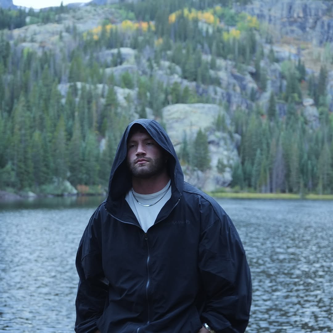 Photo by Sean on September 14, 2025. May be an image of raincoat, parka and lake.