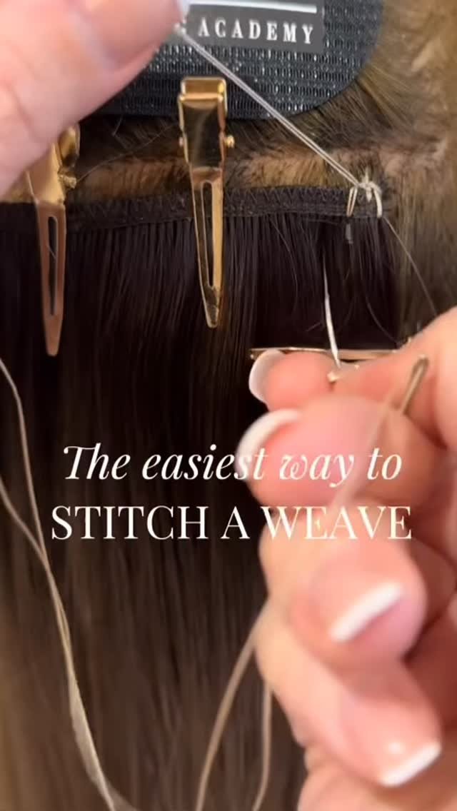 seatylextensions 게시물 이미지: How to stitch a weave for weft...