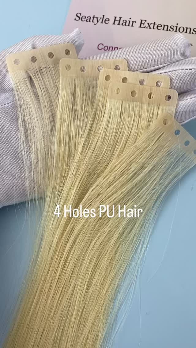 seatylextensions 게시물 이미지: 🌈4 holes PU Hair:100g,40 pieces

1⃣️ There are...