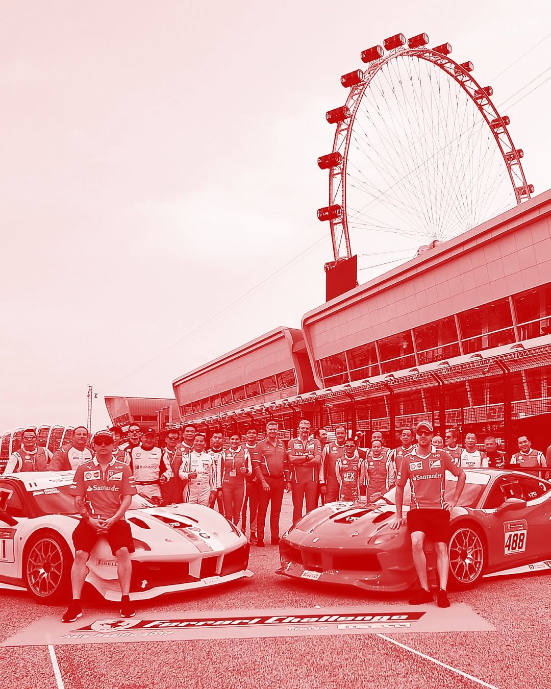 Photo by Sebastian Vettel on April 10, 2026. May be an image of racing vehicles, race car and text.