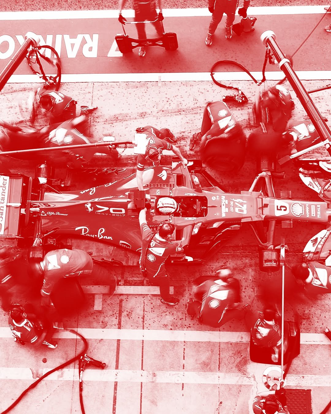 Photo by Sebastian Vettel on April 08, 2026. May be an image of racing vehicles and text.