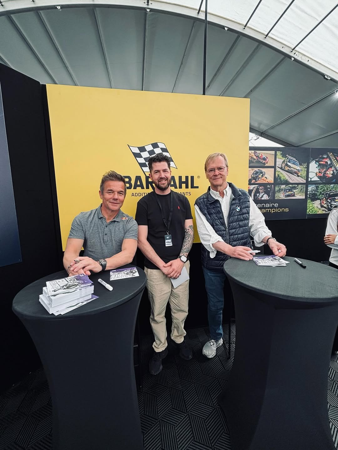 Photo shared by Sébastien Loeb on April 26, 2026 tagging @aripietivatanen, and @prestigeautobeaune. May be an image of text.