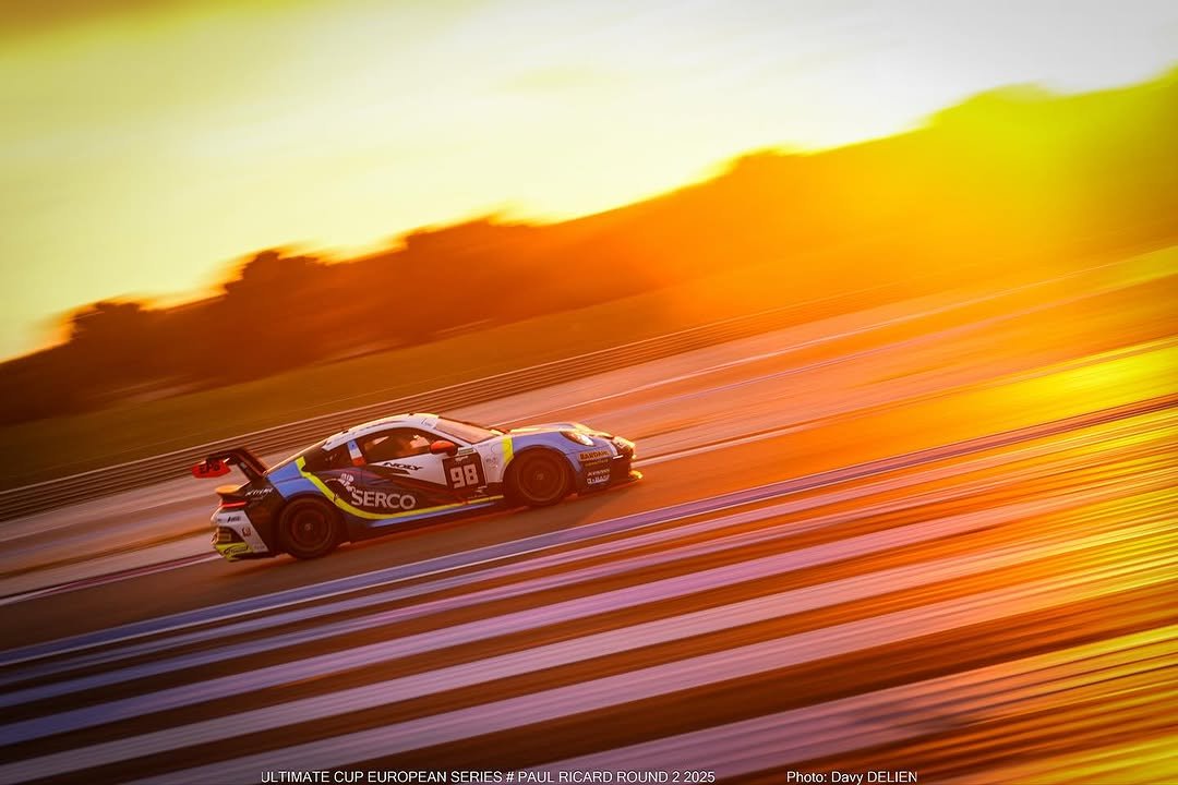 Photo shared by Sébastien Loeb on November 11, 2025 tagging @ultimatecupseries_eu, and @gp_racing_team26. May be an image of racing vehicles, race car and text that says 'ミ 號 SERCO 98 UI ULTIMAT TE TIMATECUD THATECUPEURPENSERESPRICI CUP SUPORI EAN ANSEDI ATF SERIES S步 DAUII RICARD ROUND ICARDROUND2 ND.2 Photo: Photo:DawDELIEN hoto:DawDF Davy DEI DELIEN FN'.