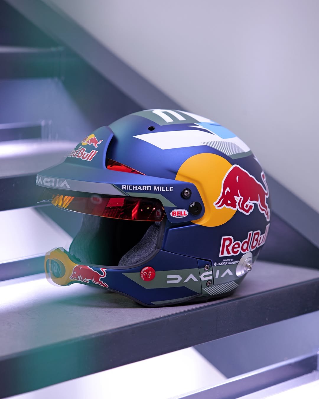 Photo shared by Bell Racing on December 23, 2025 tagging @sebloebofficiel. May be an image of racing vehicles, helmet and text.