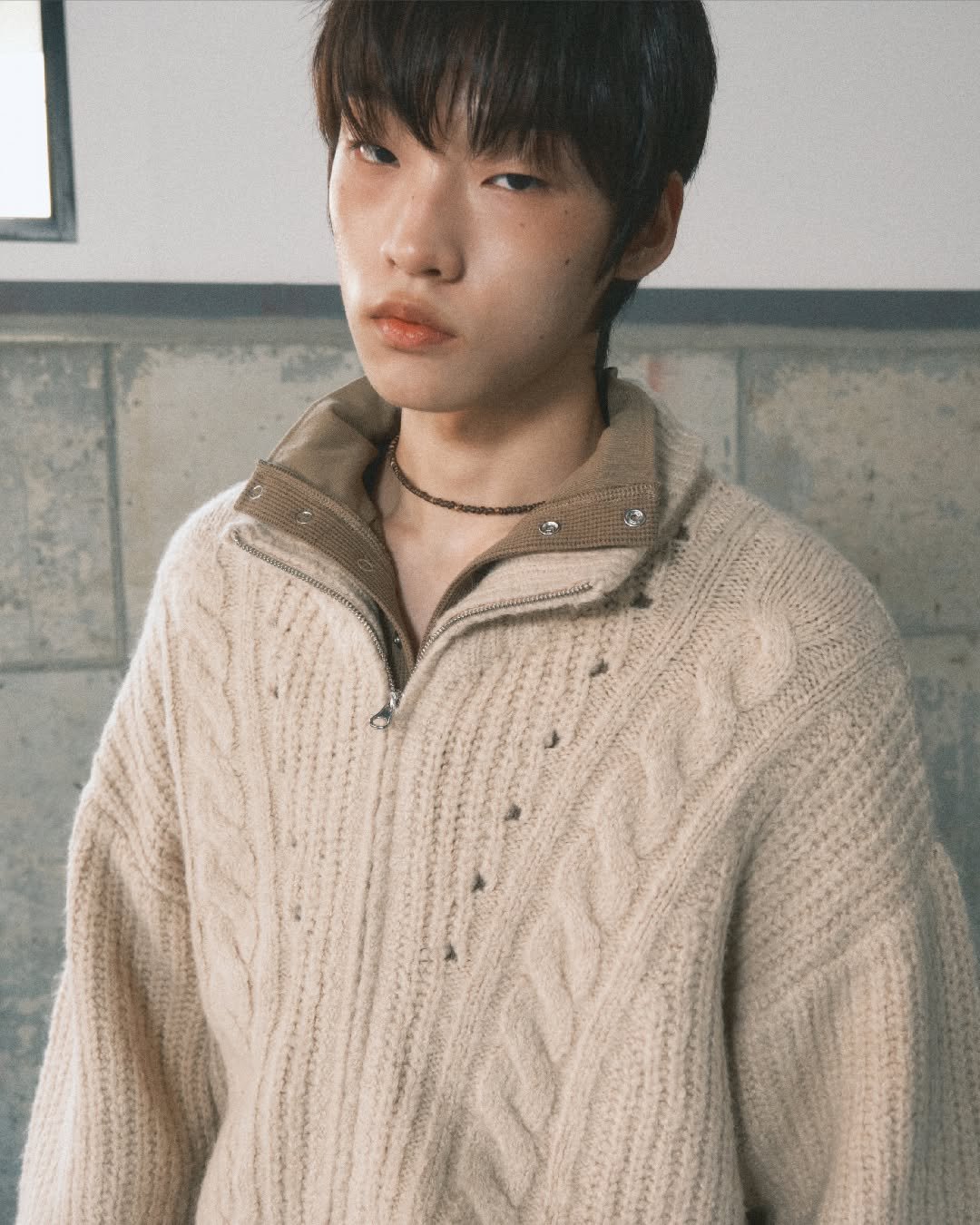Photo by 세컨모놀로그 on September 14, 2025. May be an image of 1 person, bangs, bolo tie and text.