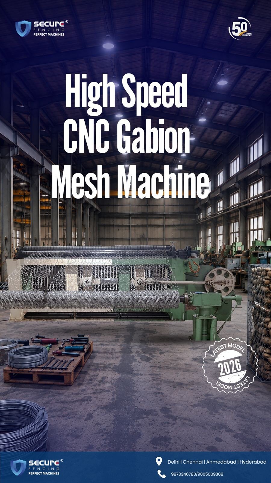 securefencingmachine 게시물 이미지: Manual mein ghante. ⏰
Hamare machine mein — 1...