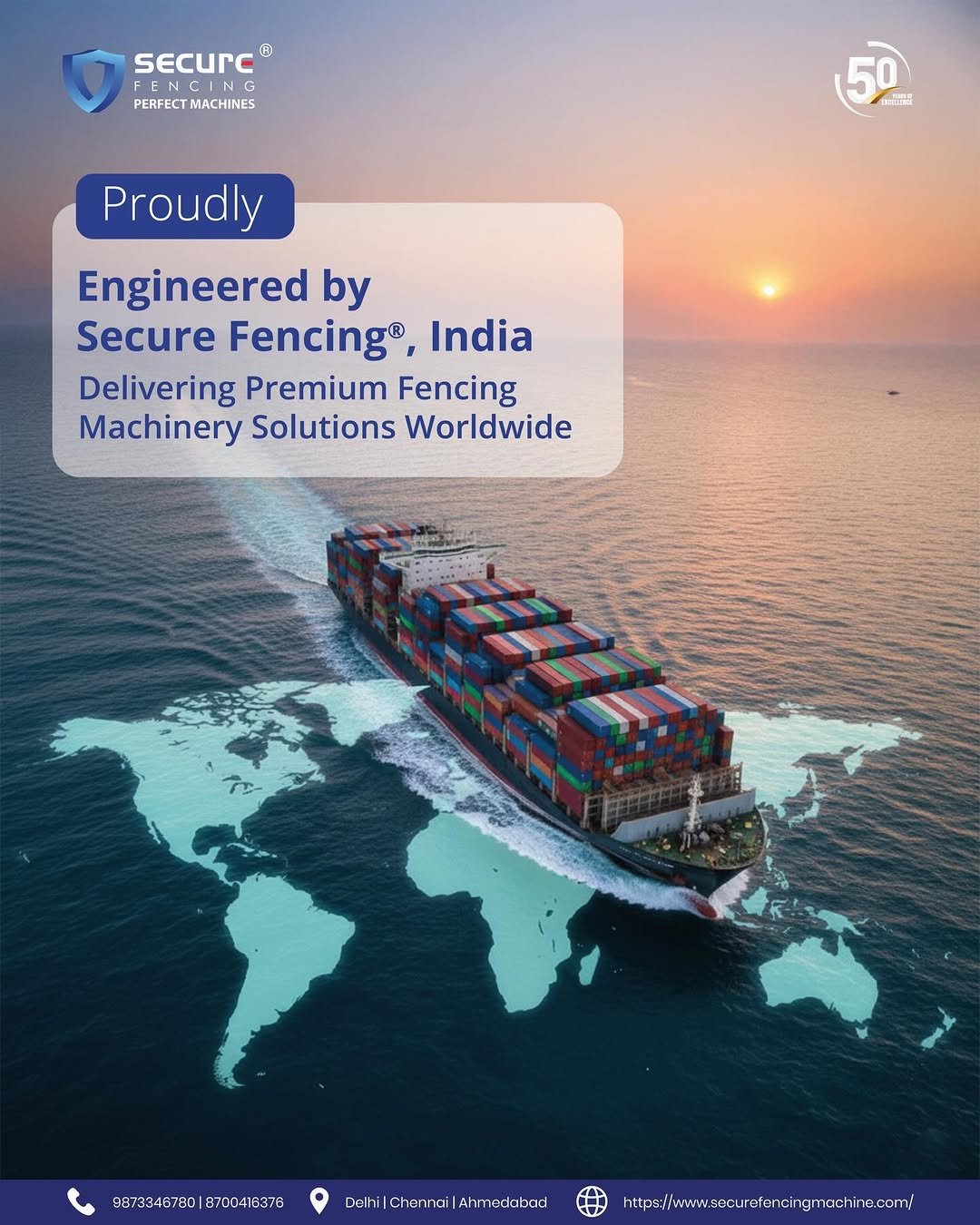 Photo by Secure Fencing®️ in India. May be an image of text.