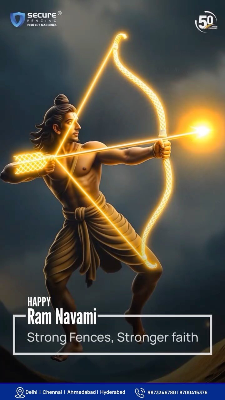 securefencingmachine 게시물 이미지: On the auspicious occasion of Ram Navami, we...