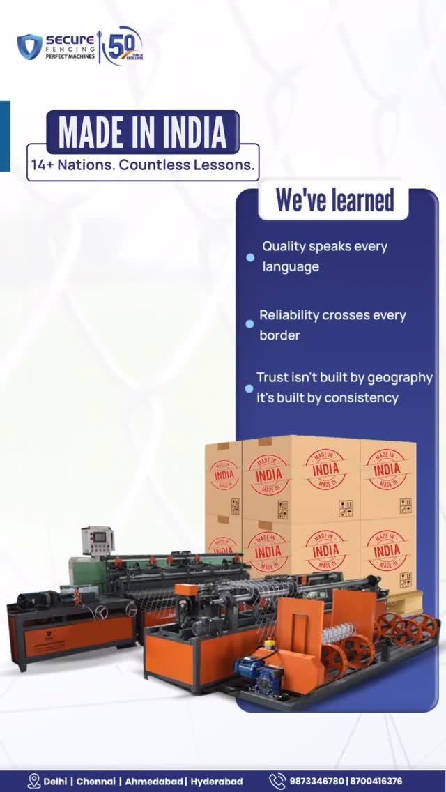 securefencingmachine 게시물 이미지: A Delhi manufacturer. 14+ countries. No...