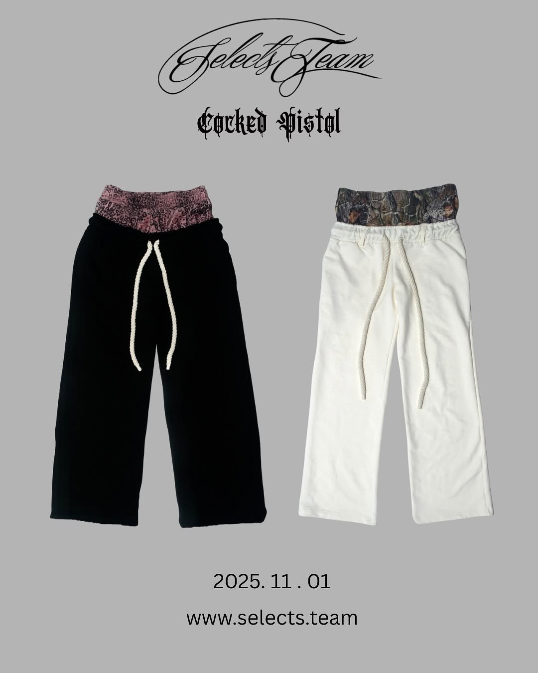 Photo shared by 서승원 on October 31, 2025 tagging @cockedpistol_official, and @selects_team.