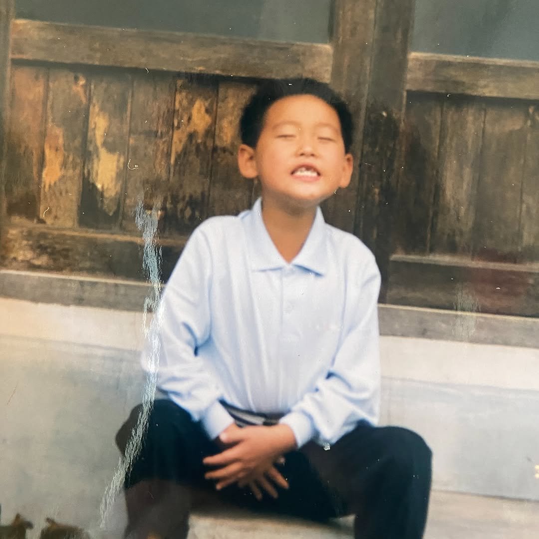 Photo by 김 남희 on July 23, 2025. May be an image of 1 person, bangs, child and text.