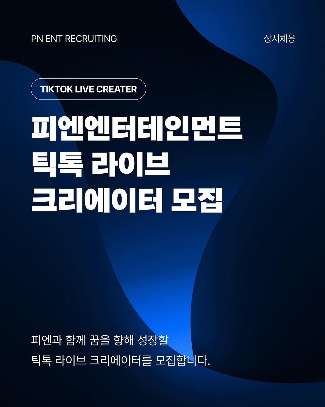 sentimental624 게시물 이미지: [피엔엔터테인먼트 크리에이터 모집 공고]

디엠 주시면 제가 친절하게 답변드리겠습니다.