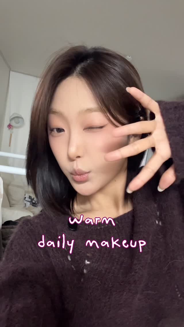 senzz_i 게시물 이미지: 웜톤 뎰리 메이쿠업🙆‍♀️💟