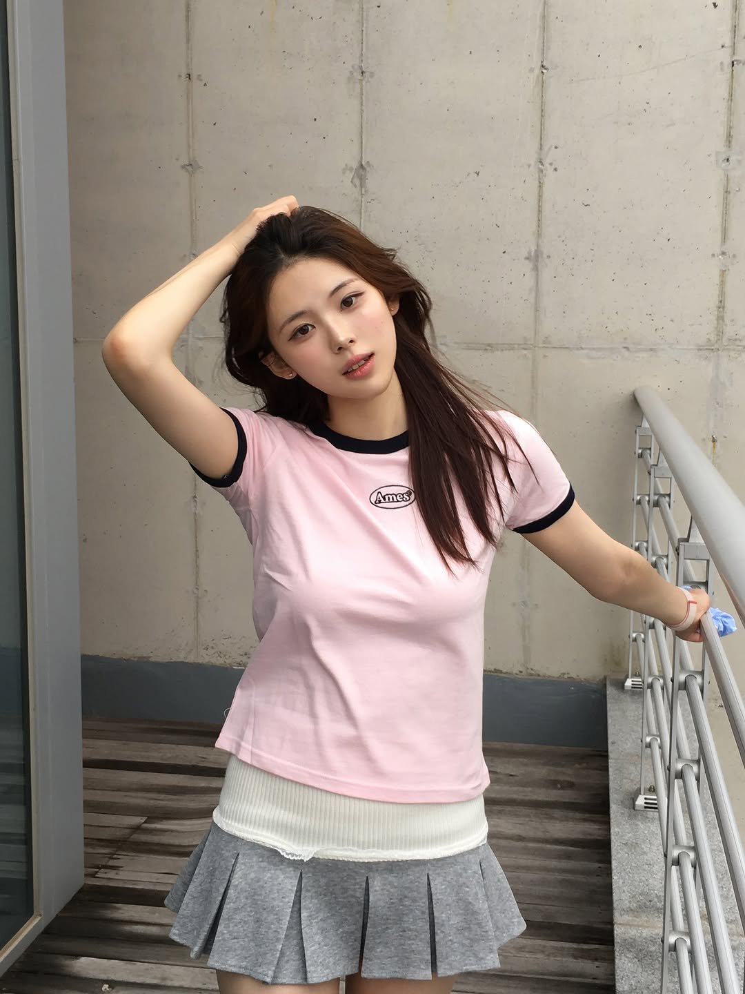 Photo shared by 안민서 on August 07, 2025 tagging @ames_worldwide. May be an image of 1 person and text that says 'Ames'.