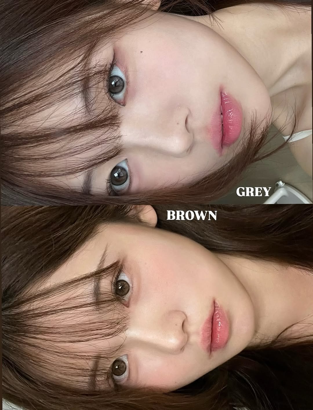 Photo shared by 안민서 on October 01, 2025 tagging @lensme_official. May be a closeup of one or more people, bangs and text.