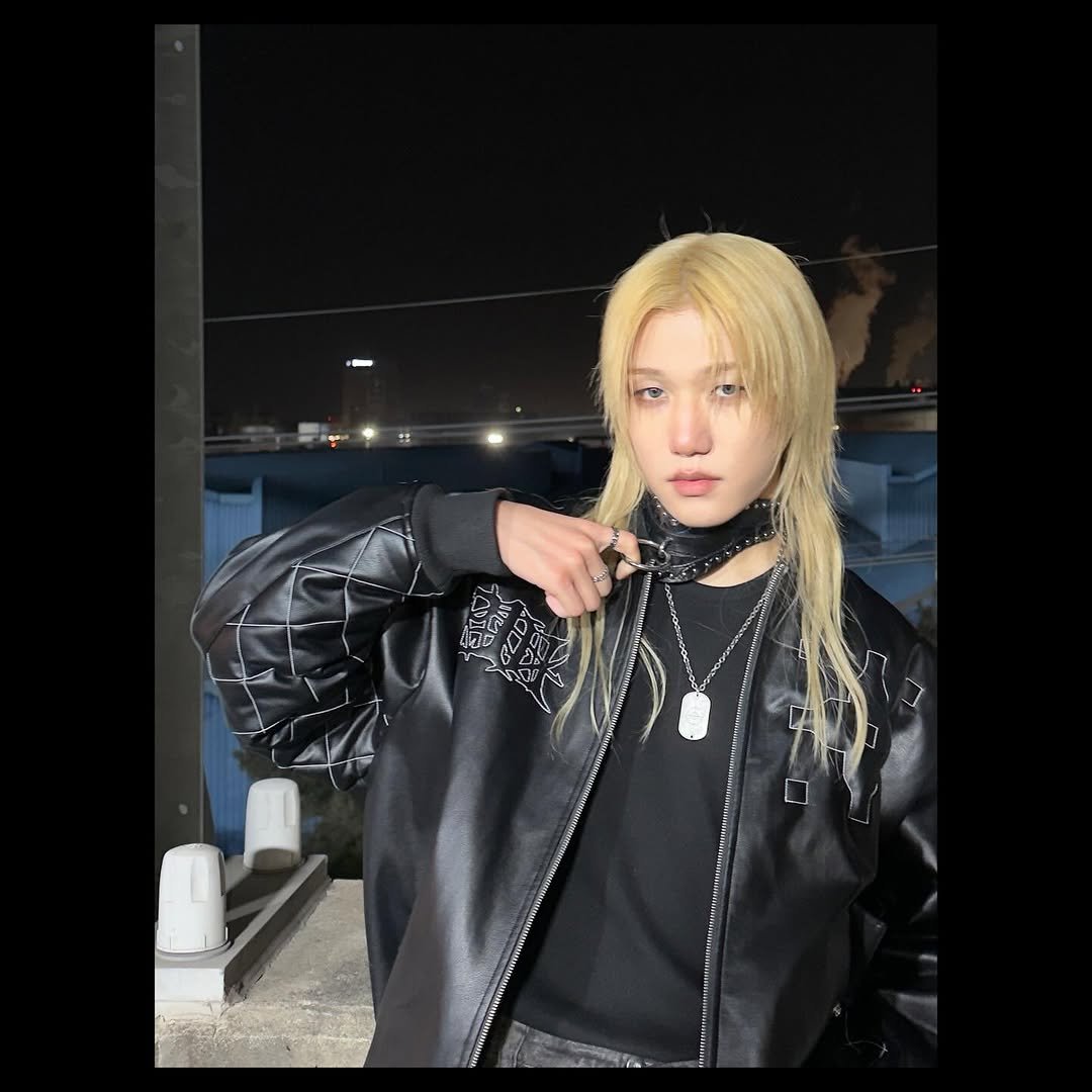 Photo by JONGSEOB on March 12, 2026. May be an image of one or more people, blonde hair, bolo tie, jacket, top and text.