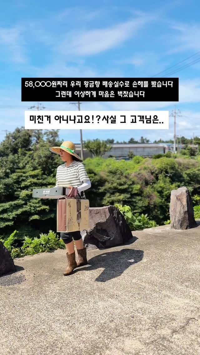 seogwipo_rabonge 게시물 이미지: 추석을 앞두고 황금향 3박스를
주문해주신 고객님🎁
그런데 갑자기 매우 황당해...