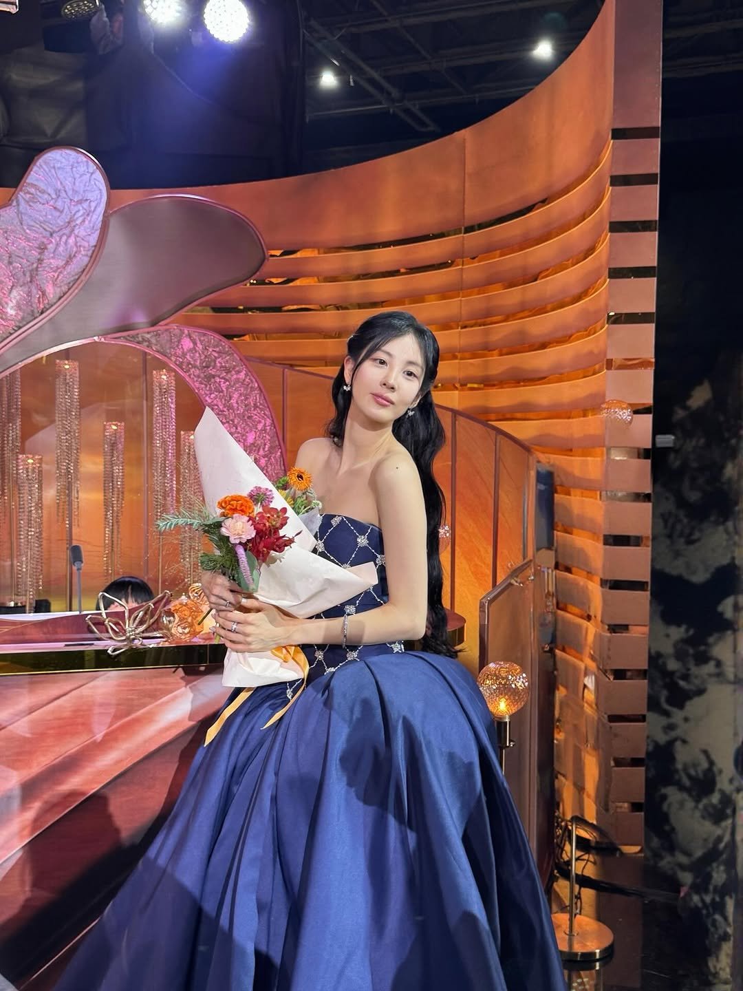 Photo by SEOHYUN on December 31, 2025. May be an image of gown, dress and text.