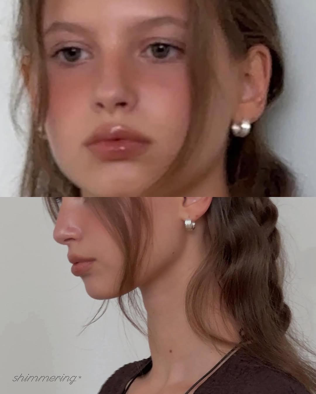 Photo shared by 메이크업아티스트 서가람 / MYU on October 11, 2025 tagging @shimmering.hus. May be an image of one or more people, hair and text.