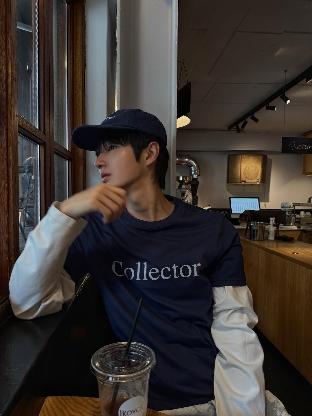 Photo by 정선혁 Seon Hyeok on August 01, 2025. May be an image of 1 person, sweatshirt, cornflower and text that says 'ollector'.