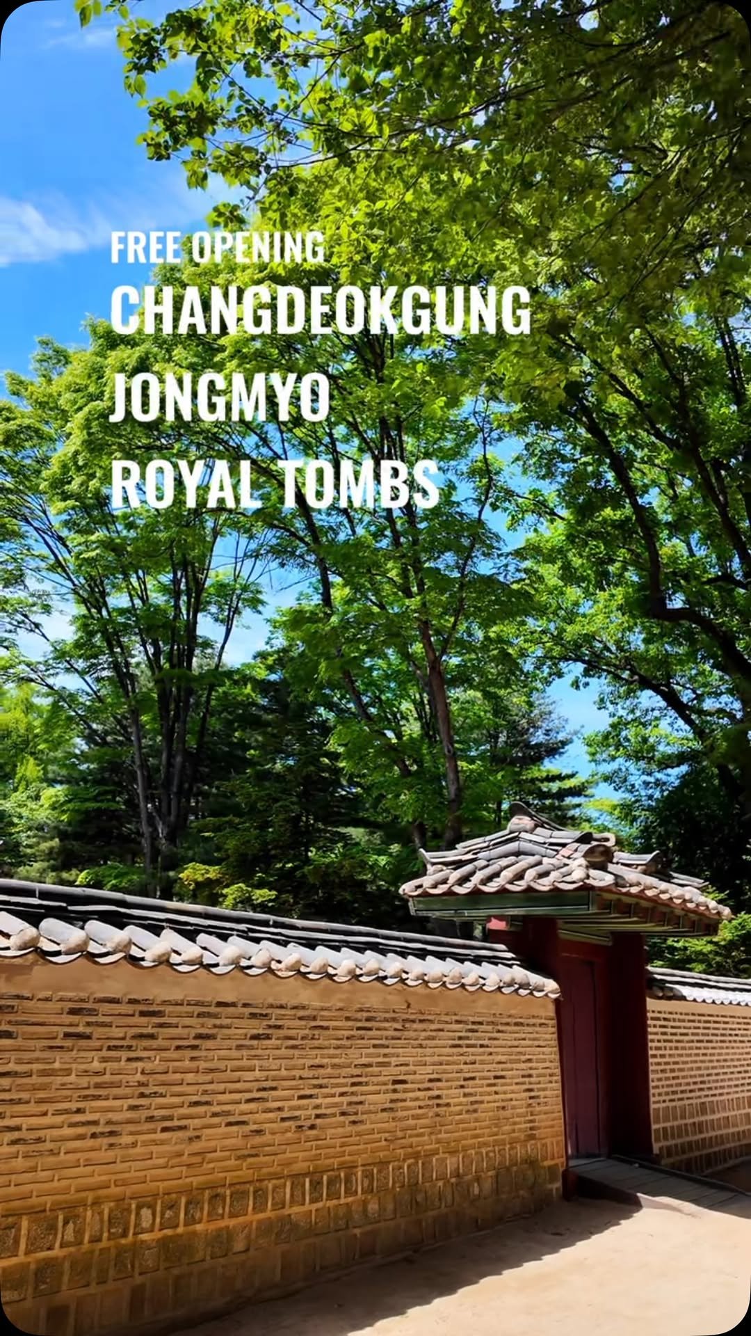 seoul_express_tours 게시물 이미지: UNESCO World Heritage sites are FREE this week...