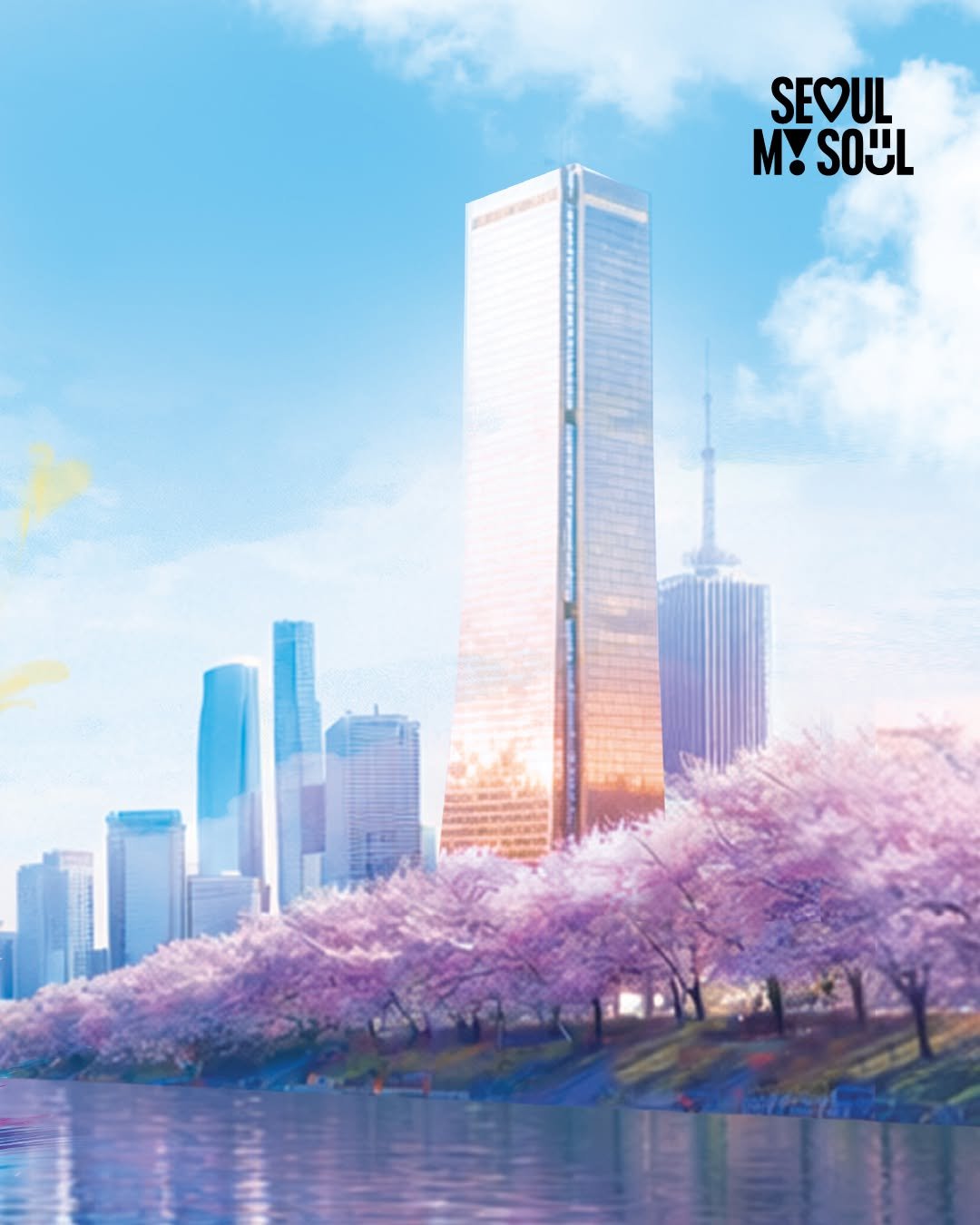 Photo by SEOUL SPRING FESTIVAL (서울스프링페스티벌) on March 18, 2026. May be an image of poster, skyscraper, tower and text that says 'SEOUL M! !SOUL'.