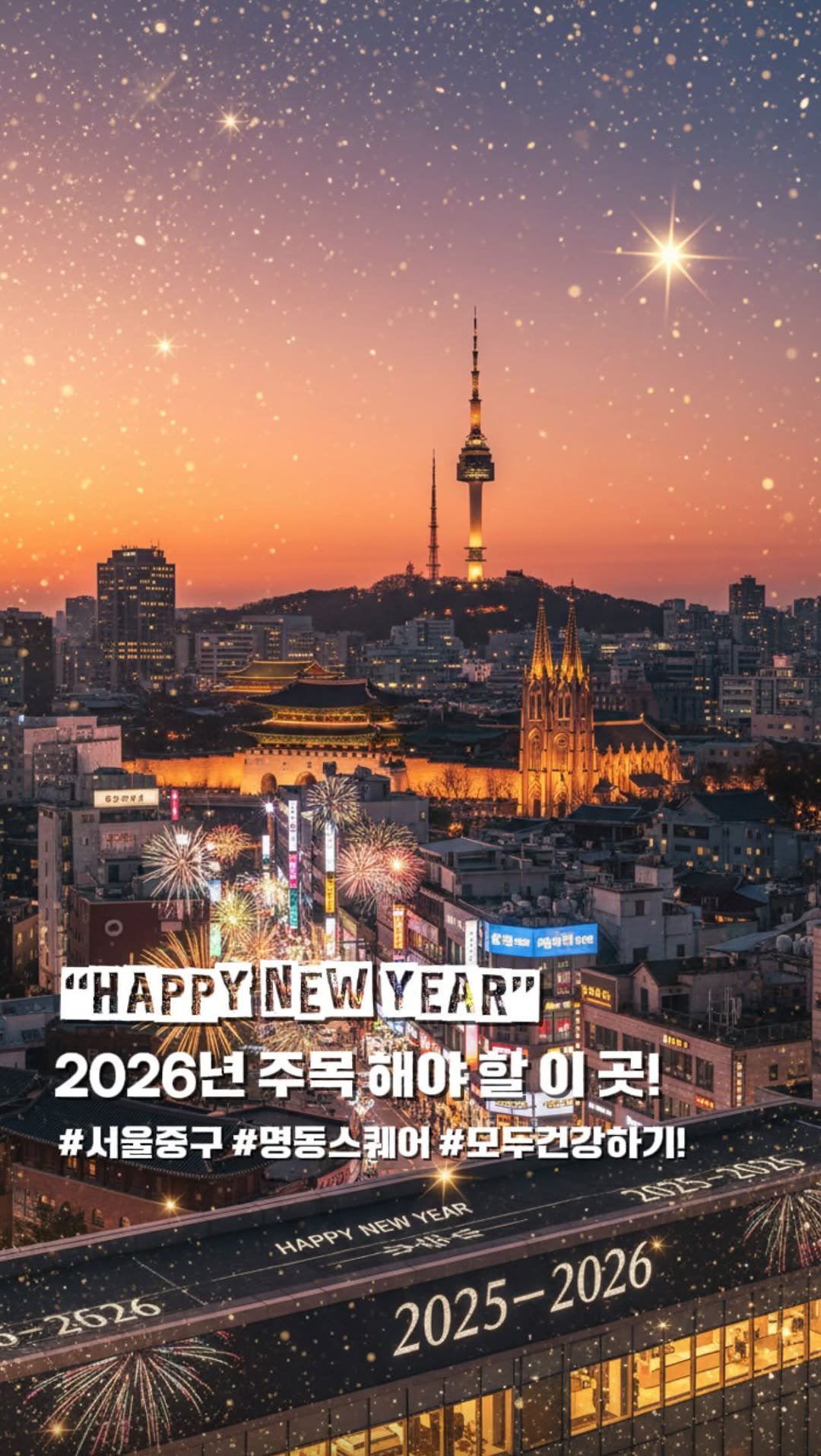 seungtravel 게시물 이미지: [2026🎁] 새해 카운트 다운! 서울 중구 명동스퀘어:)

——

혼자 다녀보는...