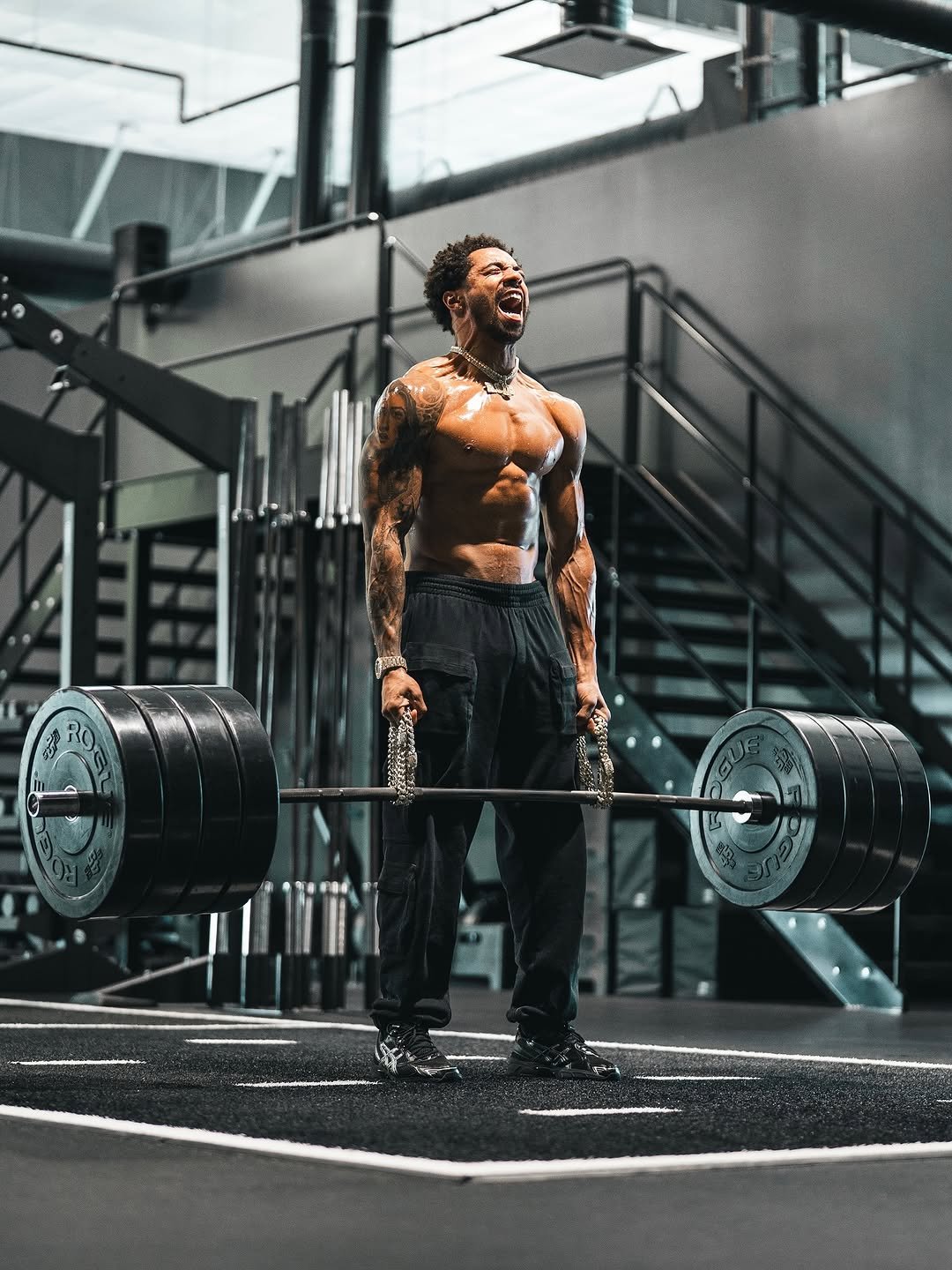 Photo by SHAI ROSS | Winnipeg Fitness📍 on October 07, 2025. May be an image of 1 person, biceps, body building, dumbbell, barbell and text.