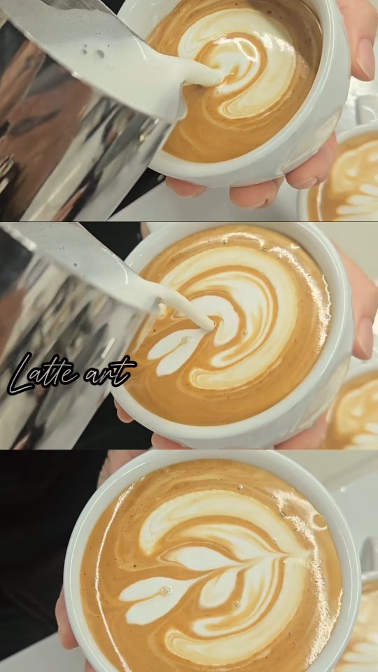 she1004love 게시물 이미지: #라떼아트  주말반 두번째시간🥰
.
밀어넣기 기법으로 그림그리기
오늘은  밀어넣기를...