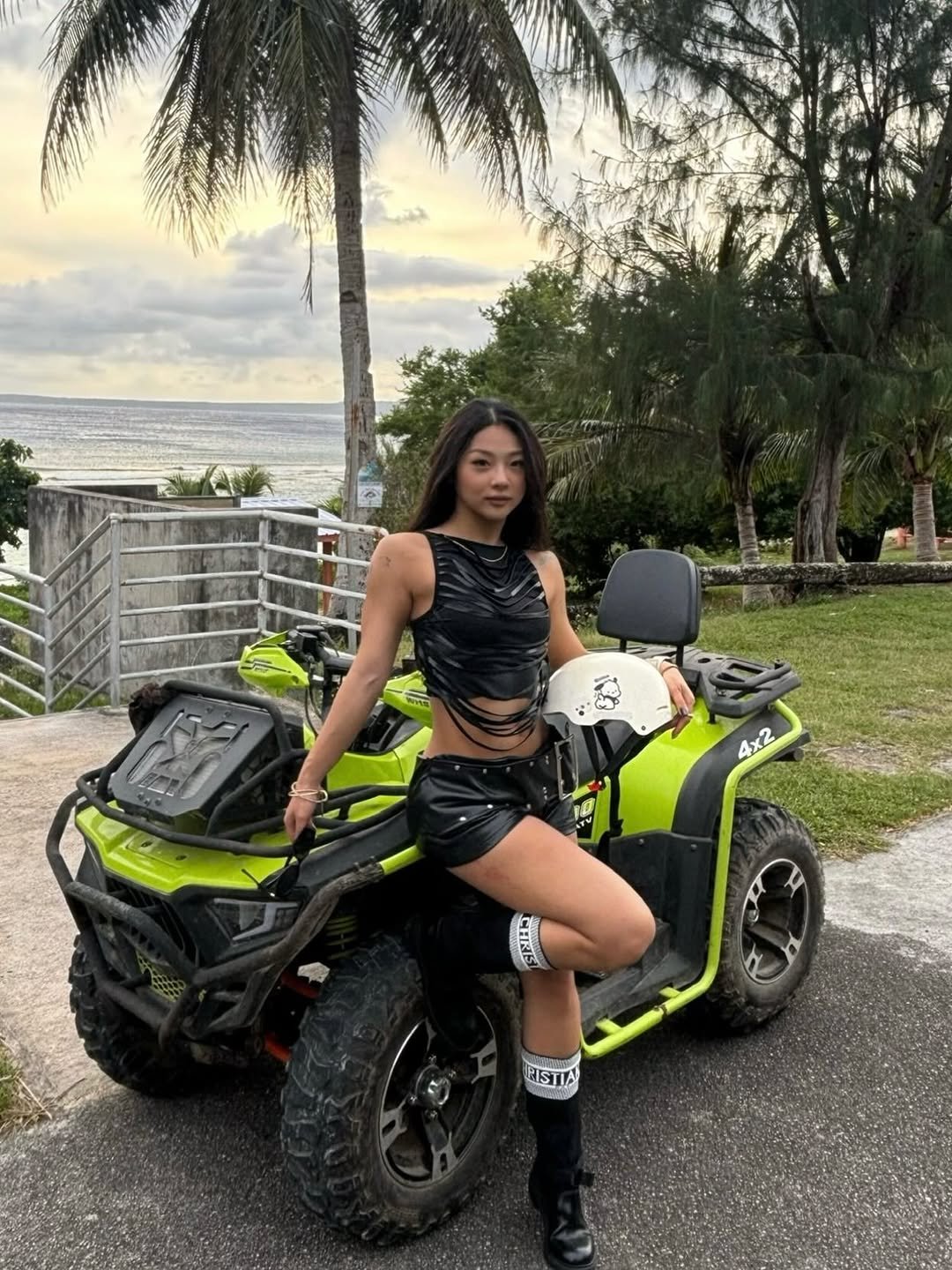 Photo shared by 이가효(행동파) on January 09, 2026 tagging @dior. May be an image of all-terain vehicle, jet ski, buggy, dune buggy and text.