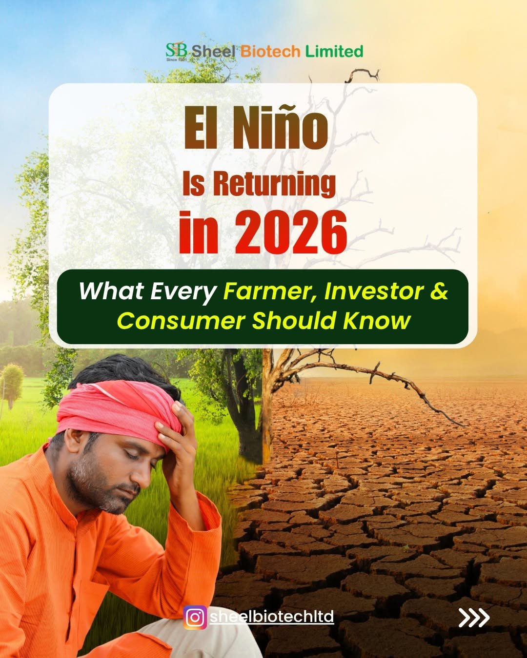 sheelbiotechltd 게시물 이미지: El Niño is back. Is Indian agriculture ready?...