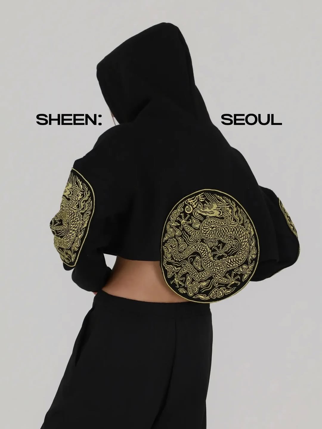 Photo by 신서울 | 한복 on December 15, 2025. May be an image of sweatshirt, drawstring, top, jacket and text that says 'SHEEN: SEOUL'.