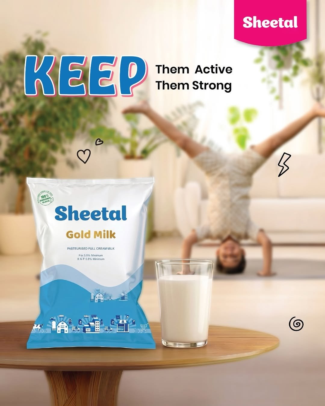 sheetalfoodworld 게시물 이미지: Keep them active. Keep them strong. 💪🥛 Fuel...
