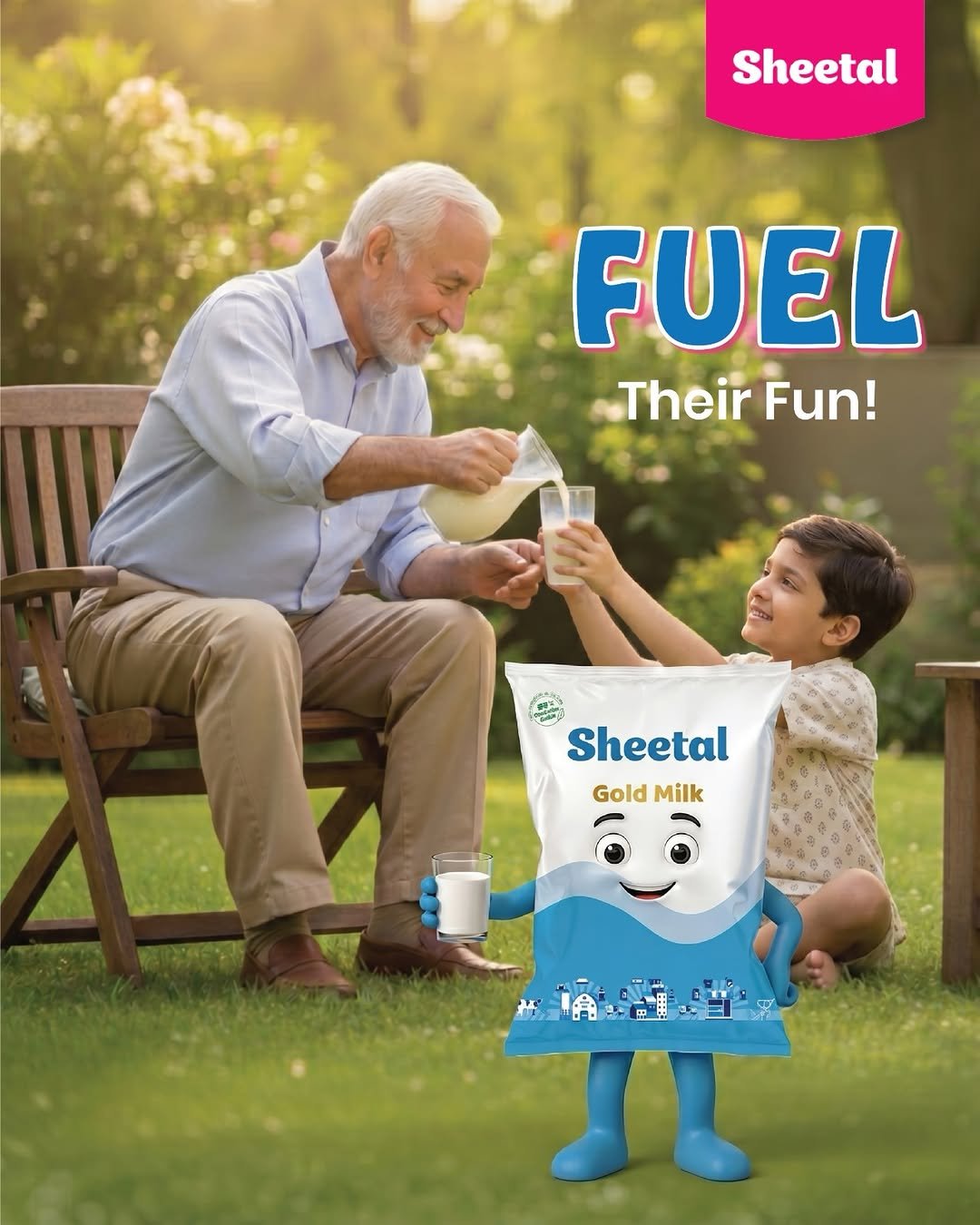 sheetalfoodworld 게시물 이미지: Grandpa’s secret for endless energy! 💛🥛 Fuel...