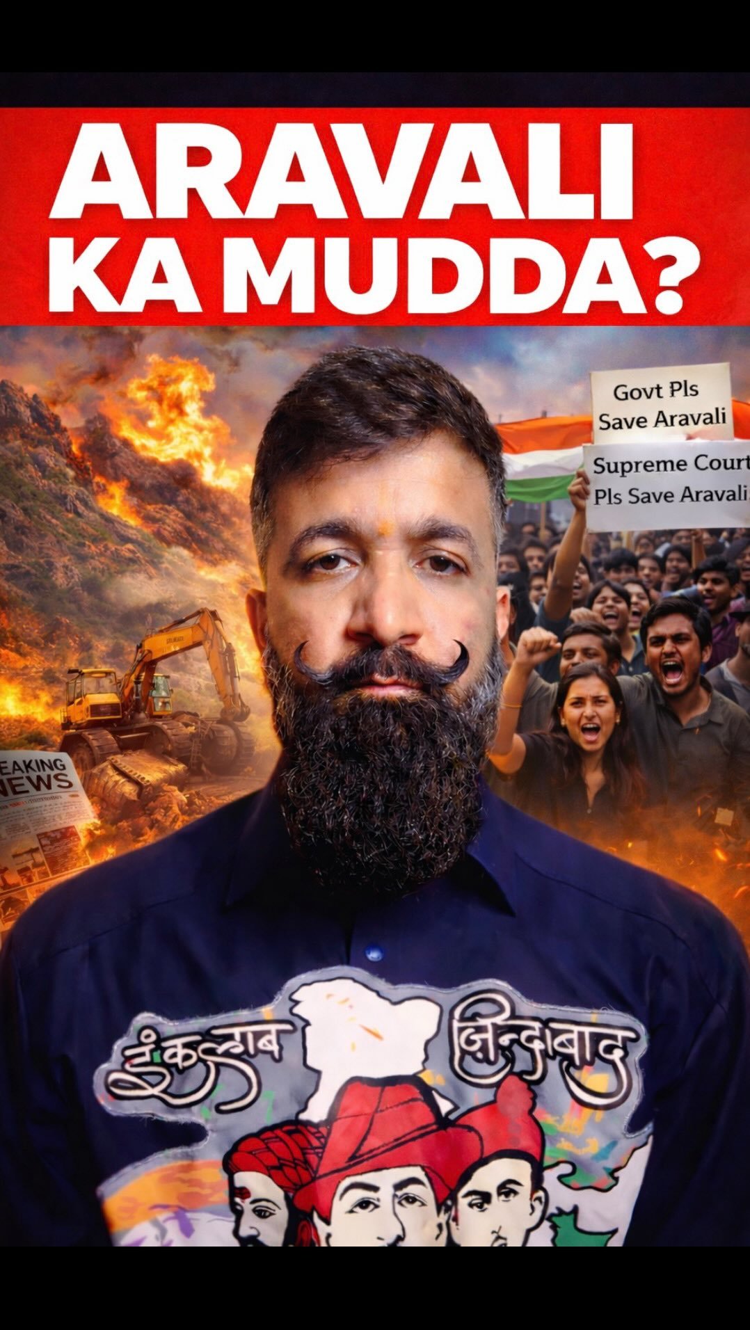 shifuji_jaihind 게시물 이미지: Aravalli khatam hui, Delhi sirf polluted nahi...