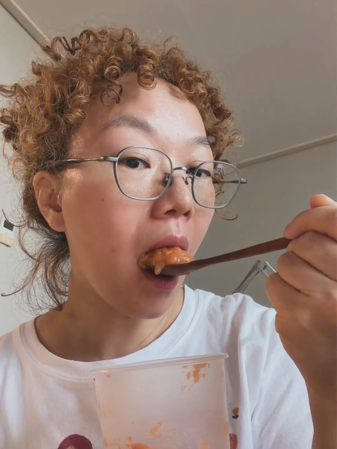 Photo by 김신혜 on April 21, 2026. May be an image of congee, spoon, chopsticks, soup spoon, fork and text.