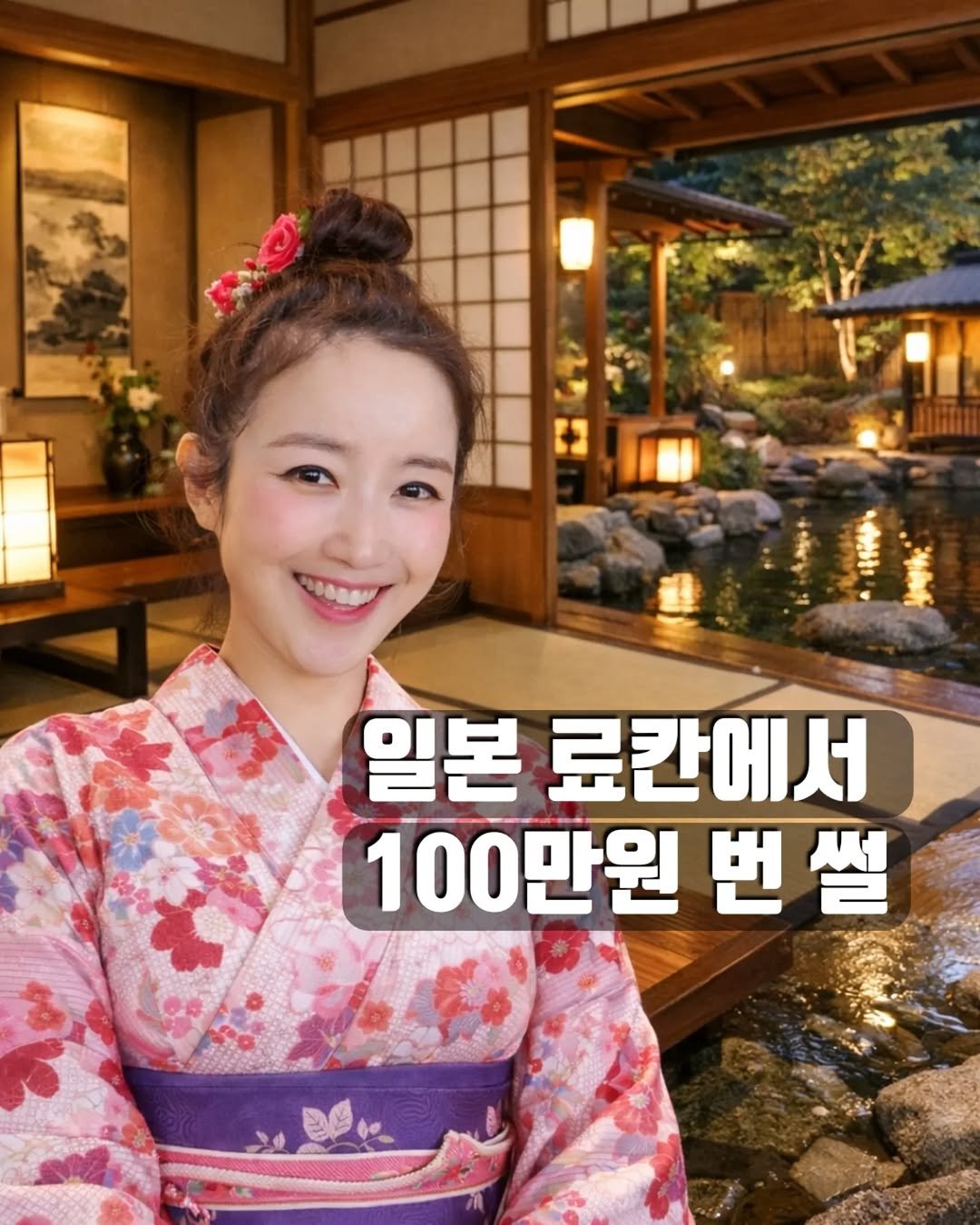 Photo by 행복부자 샤이니 | 건강. 마인드. 영어 on January 24, 2026. May be an image of text that says 'ሁስ 일본 료칸에서 100만원 번썰 번'.