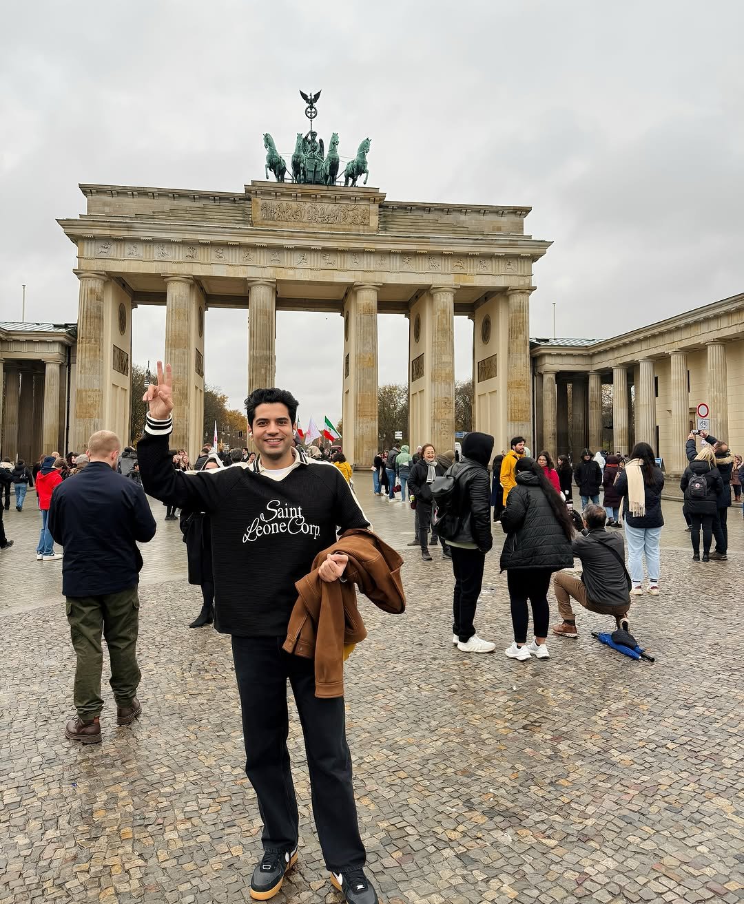 Photo by Shivam malik on November 15, 2025. May be an image of ‎the Parthenon, the Reichstag Dome, the Brandenburg Gate, statue and ‎text that says '‎זהוגל pu Saint ว. conecor‎'‎‎.