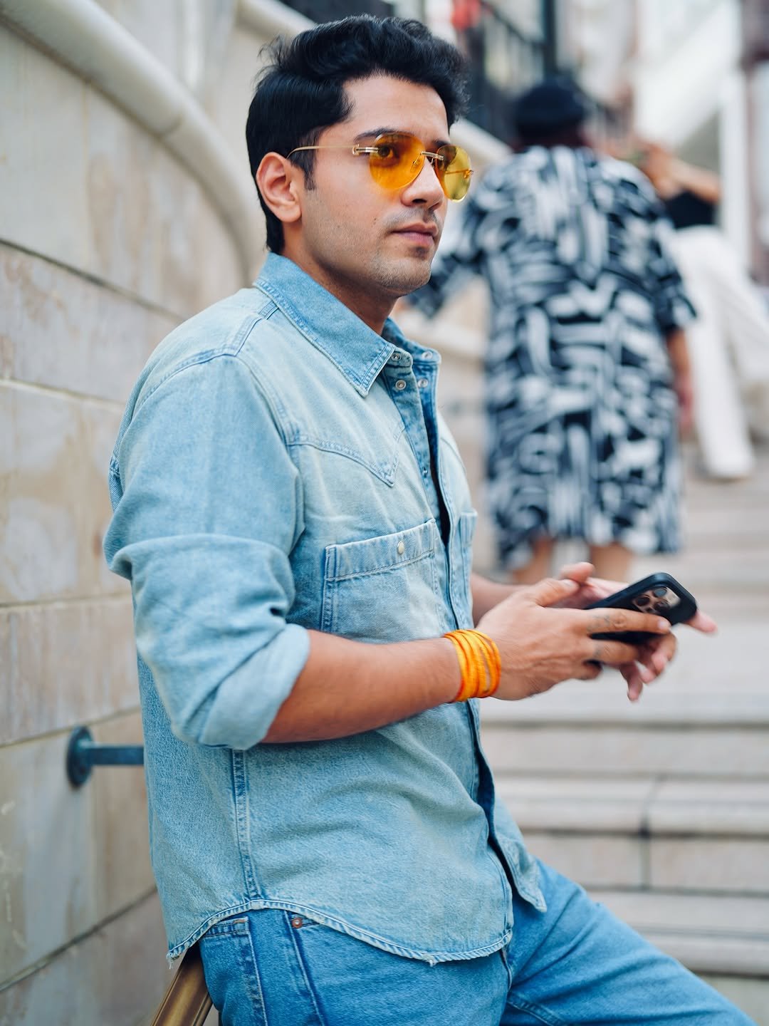 Photo by Shivam malik on August 21, 2025. May be an image of 1 person, beard, phone and wrist watch.
