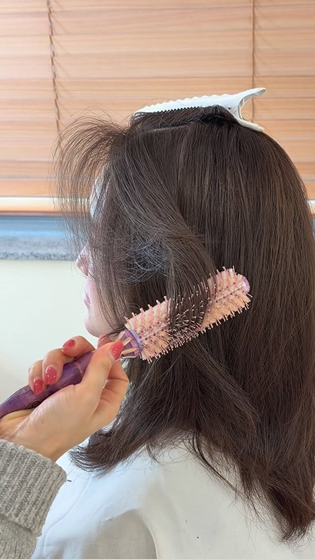 shoni_room 게시물 이미지: 중요한 일정에 찾아주신 꽃미모고객님🫧🩷
#내츄럴드라이 로 연출해드렸어요〰️☃️