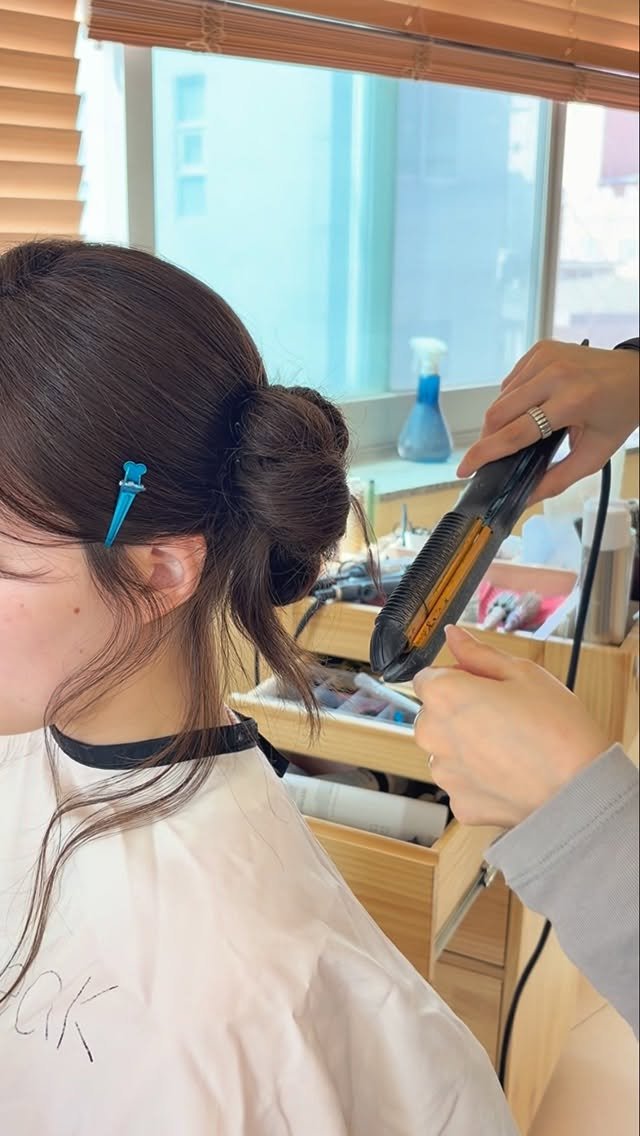 shoni_room 게시물 이미지: 메챠쿠챠🙈카와이이
촬영전 방문해주신 효블리님🩷🩷
몽글하게 묶은 사이드번🎀