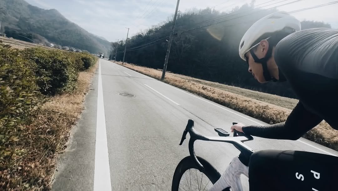 Photo shared by shota on February 14, 2026 tagging @sweetprotection, and @pasnormalstudios. May be an image of bicycle, road and text.