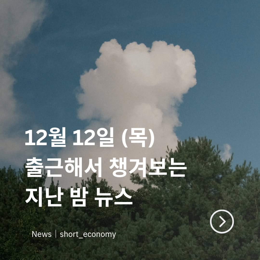 Photo by 경제 뉴스 | 이슈 | 주식투자 | 숏이코노미 | 숏코노미 on December 11, 2024.